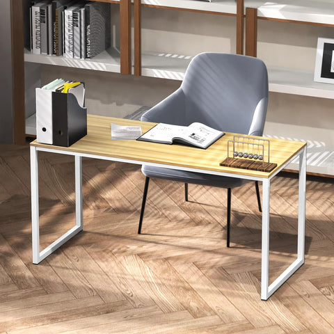 SHW Mission oak desk warranty note signals long-term reliability