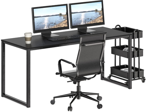 SHW Mission 55-inch desk monitor setup ready for productivity