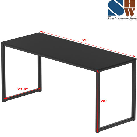 SHW Mission 55-inch desk side profile with minimalist silhouette