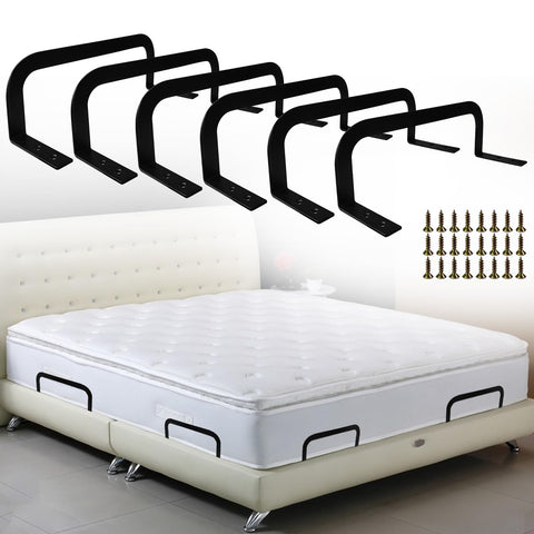 Sibosen mattress retainer bar angle view shows stable topper support.