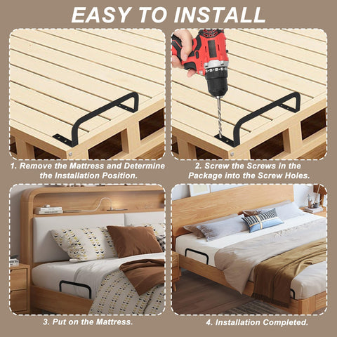 Sibosen bed stabilizer securing a soft mattress during rest.