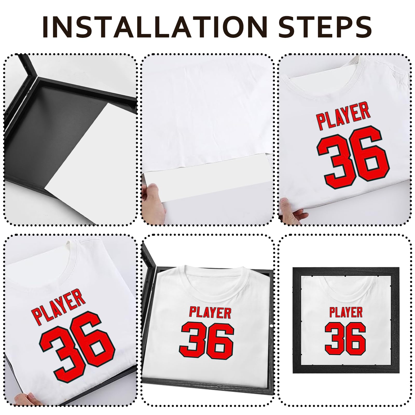 Sibosen UV protection acrylic cover preserves jersey colors