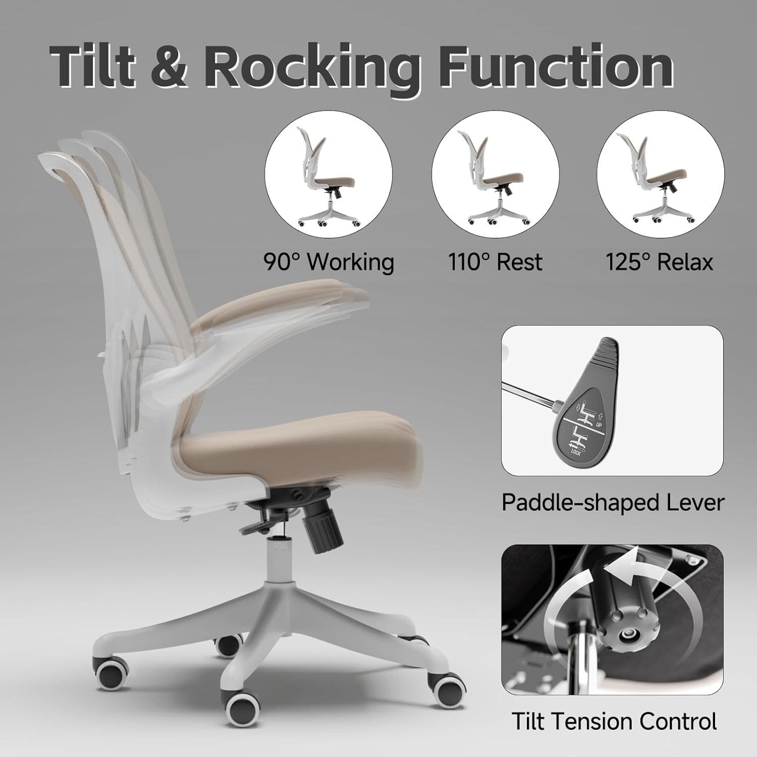 SICHY AGE 360-degree swivel base for effortless desk movement.
