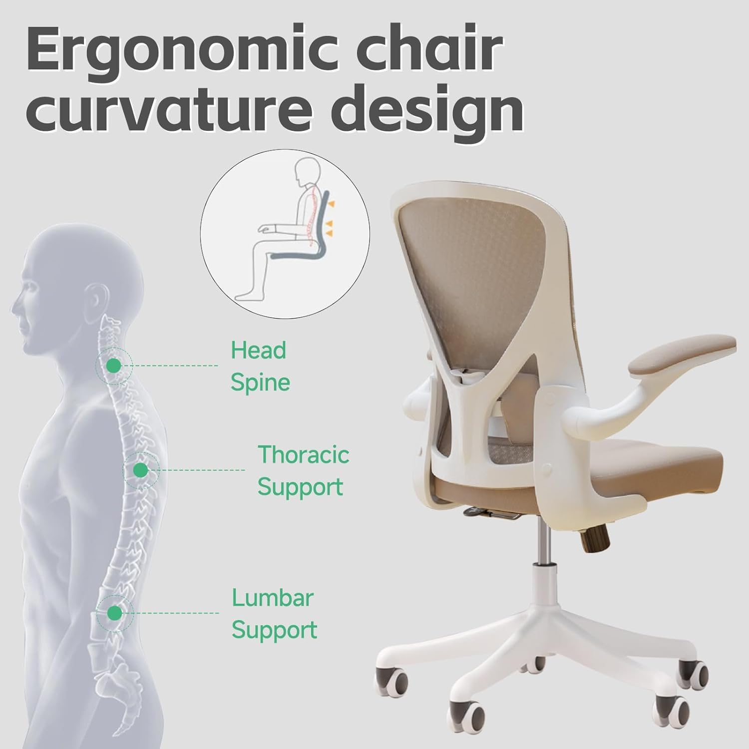 SICHY AGE high-back chair featuring a thick seat cushion for comfort.