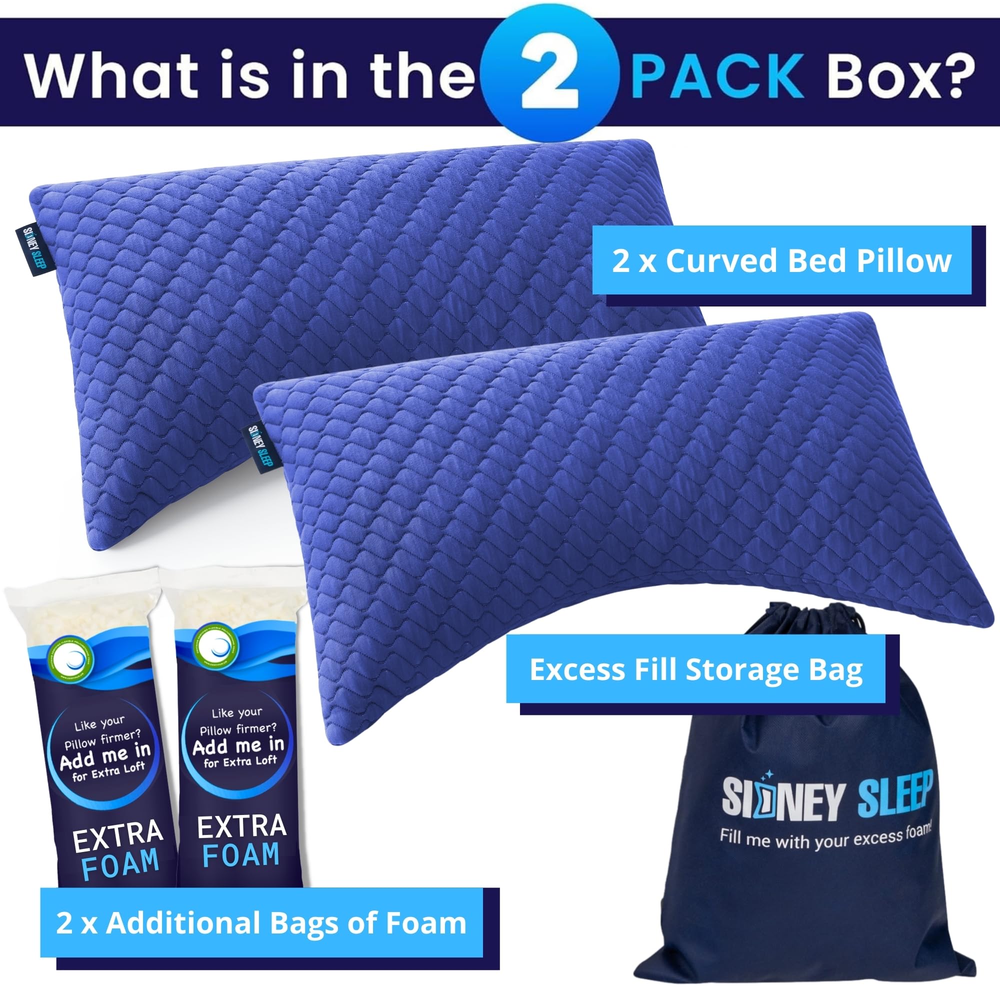 Sidney Sleep back sleeper arrangement with elevated loft for comfort.