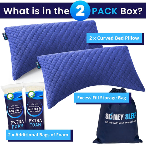 Sidney Sleep back sleeper arrangement with elevated loft for comfort.