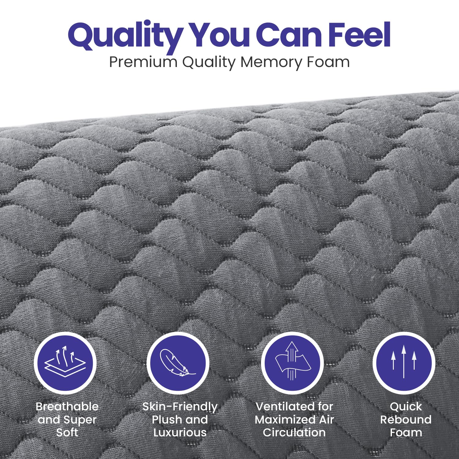 Sidney Sleep curved bed pillow cradles the neck and spine for enhanced comfort