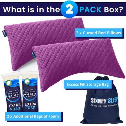 Sidney Sleep extra foam fill included for customizable loft