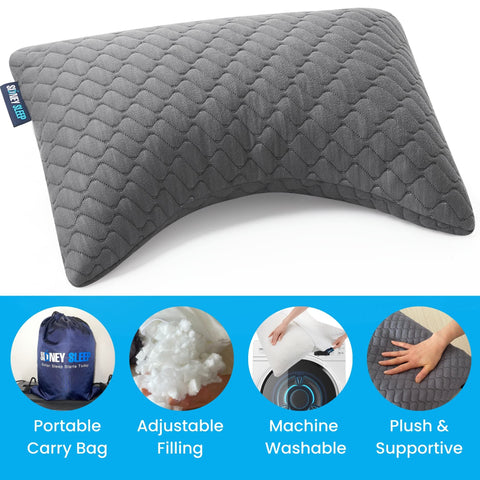 Sidney Sleep knee pillow cushions the knees for better alignment during sleep