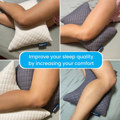 Close-up of plush fabric on the Sidney Sleep mini travel pillow.