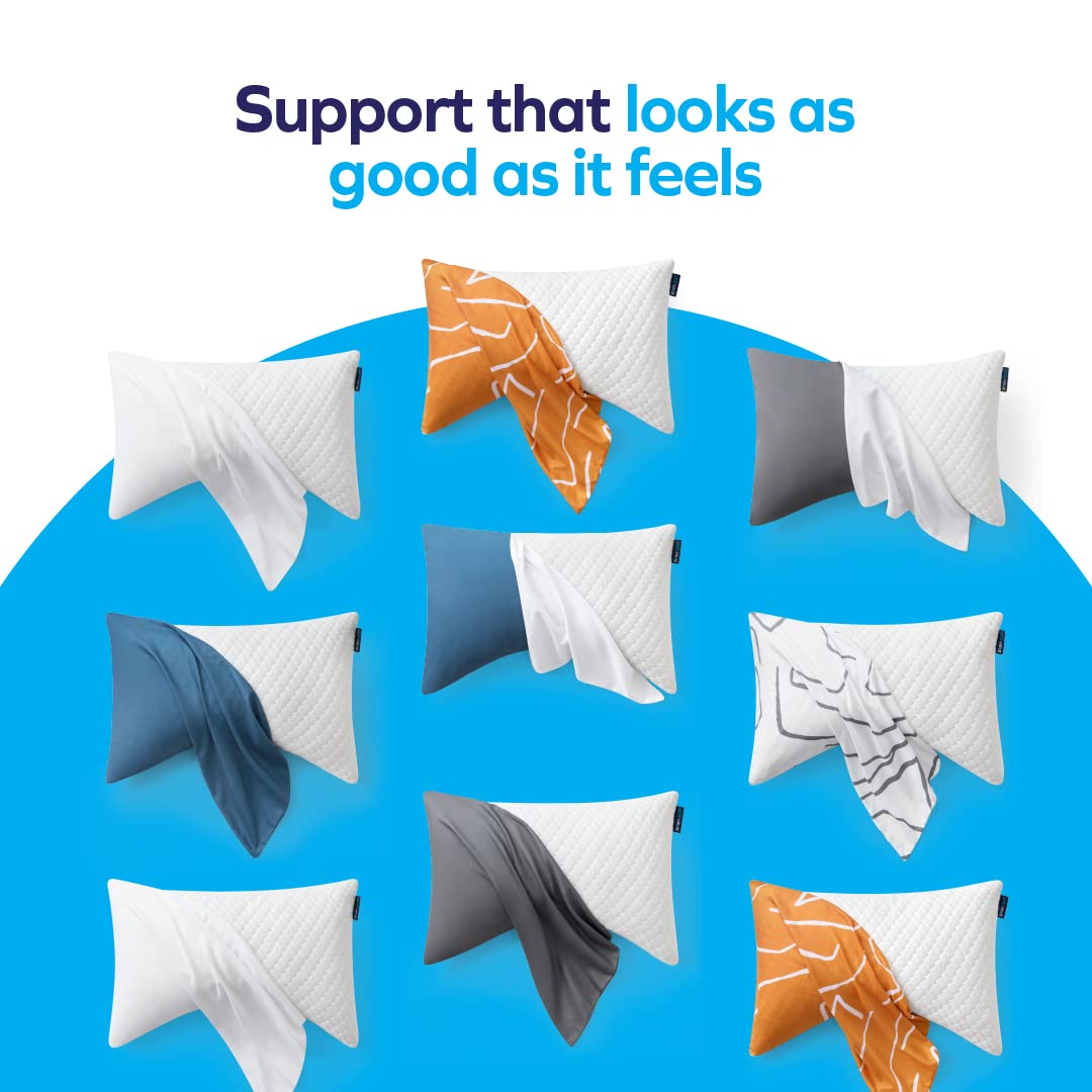 Sidney Sleep Pillow breathable outer and inner covers for comfort during sleep.