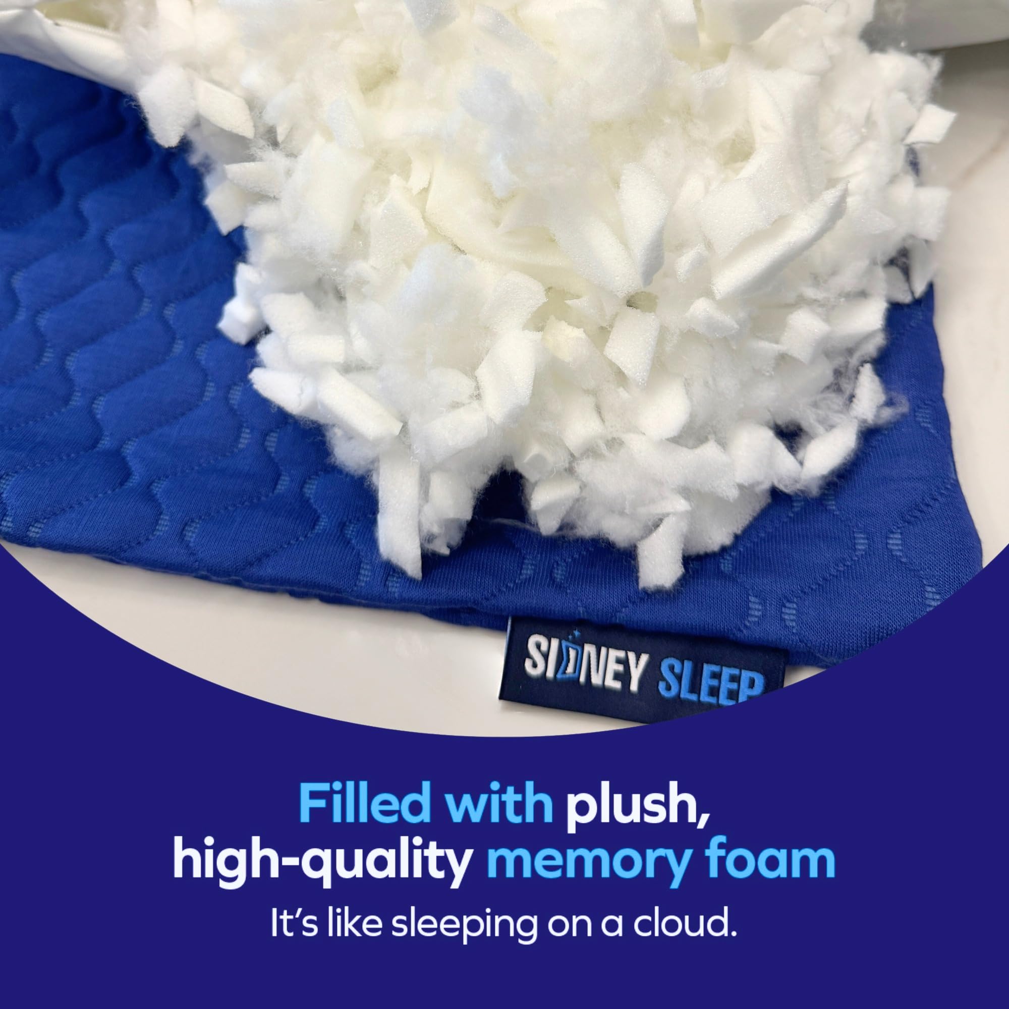 Sidney Sleep pillow machine-washable cover enables fresh starts in minutes