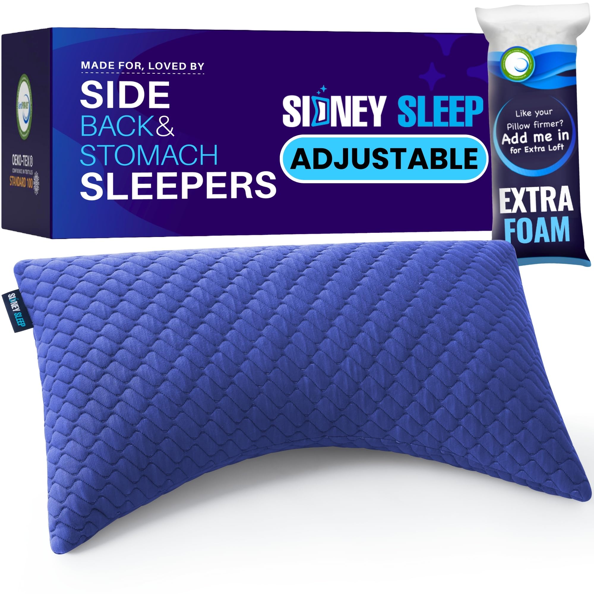 Sidney Sleep pillow outer-case with breathable fabric for cool nights