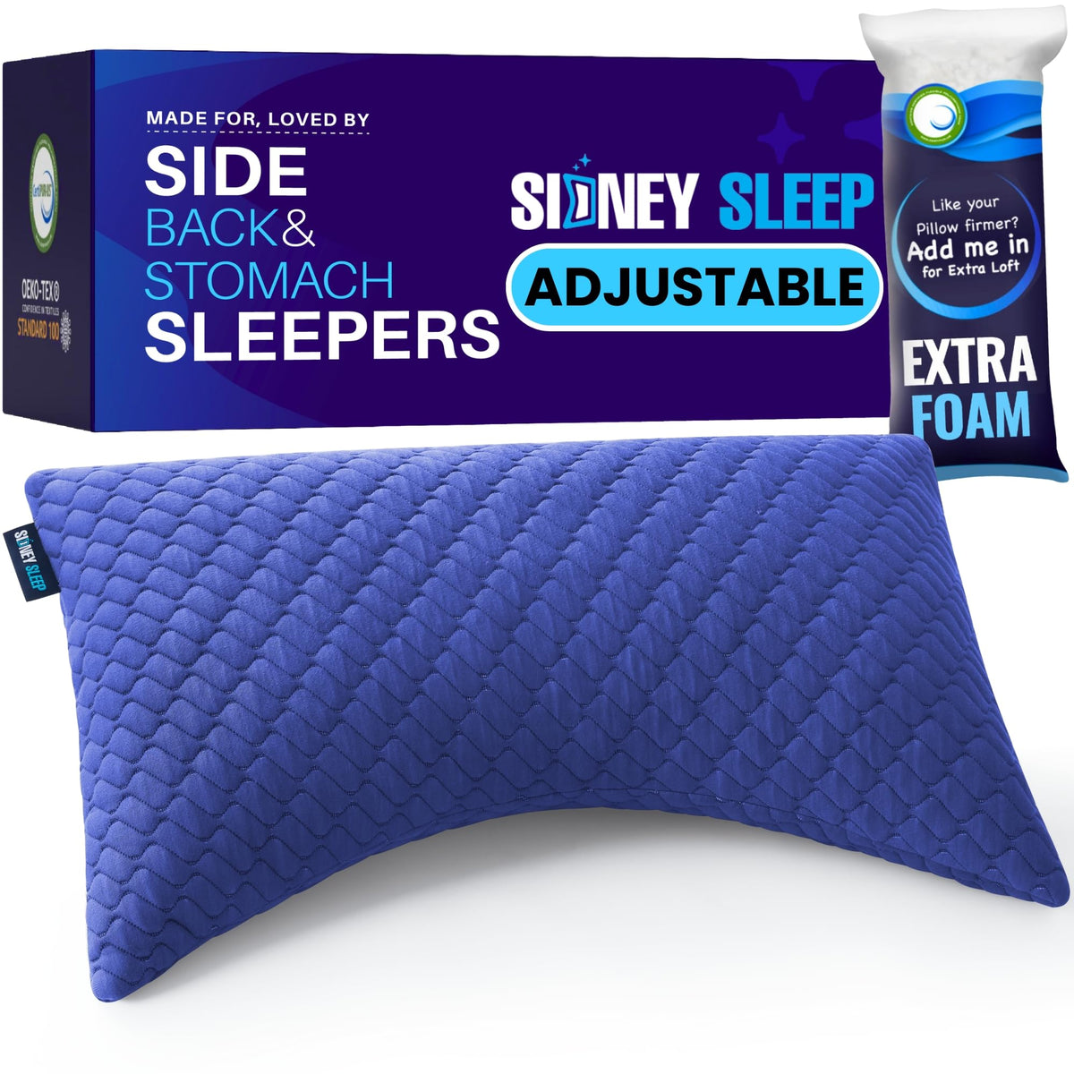 Sidney Sleep pillow outer-case with breathable fabric for cool nights
