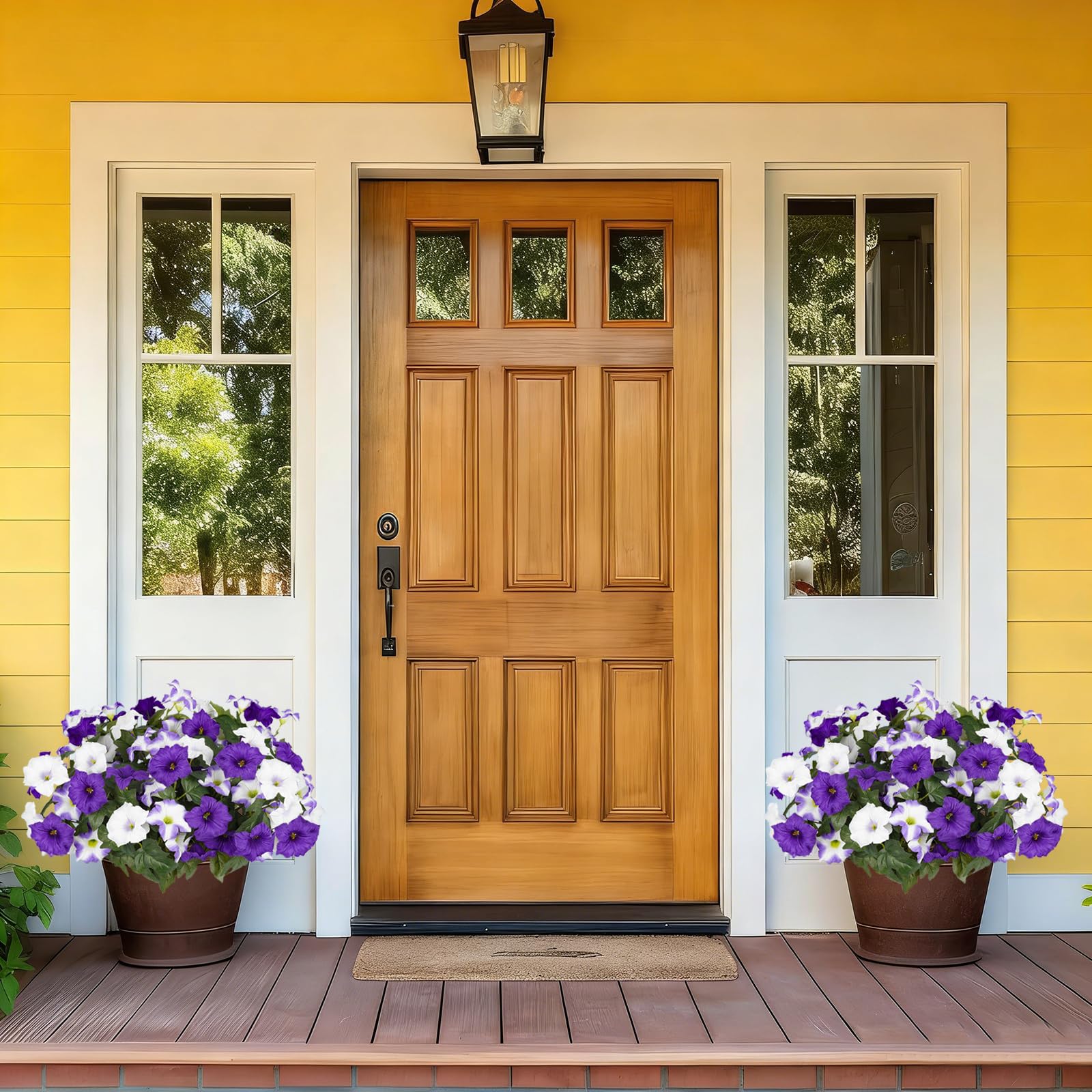 SIECCY lifelike petals with gradient coloring elevate porches.