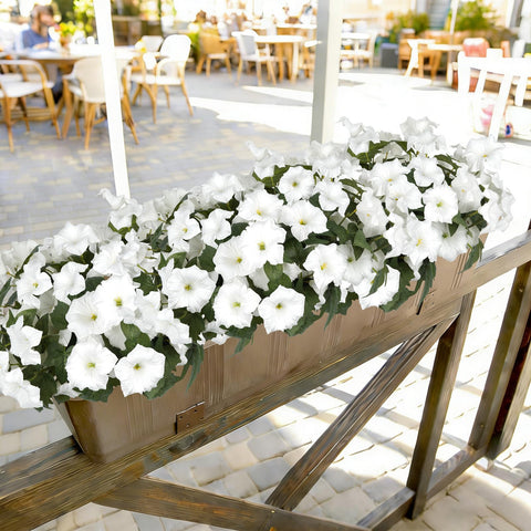 SIECCY patio planter decor adds color without maintenance.