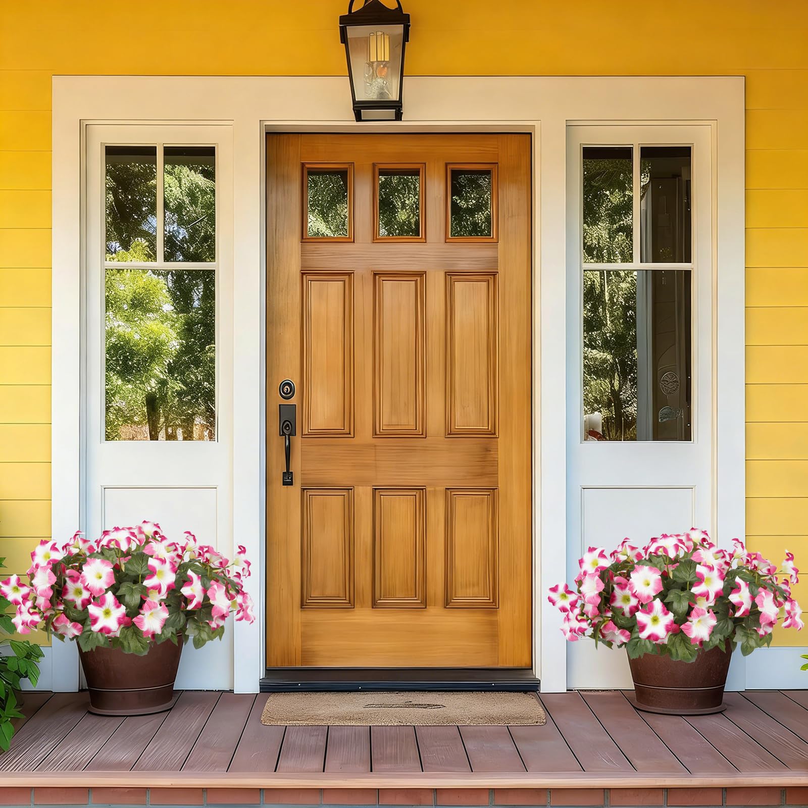 SIECCY UV-resistant outdoor florals resist sun and rain fade