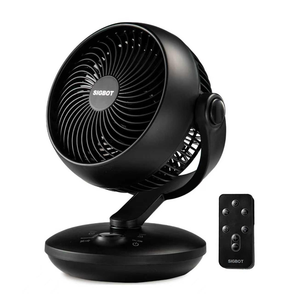 SIGBOT bedroom fan with remote for silent cooling at night