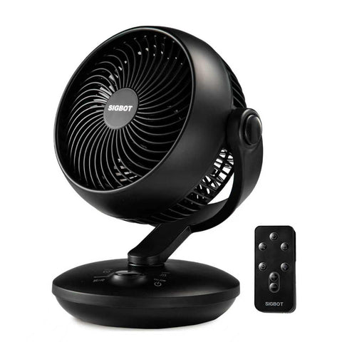 SIGBOT bedroom fan with remote for silent cooling at night