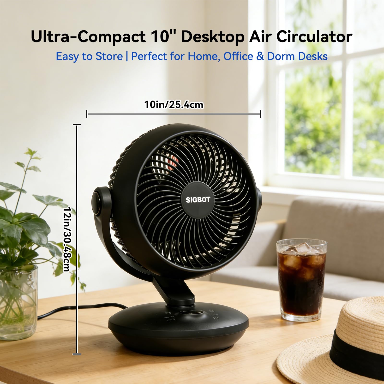 SIGBOT ultra-quiet 28 dB Baby Wind mode for peaceful sleep