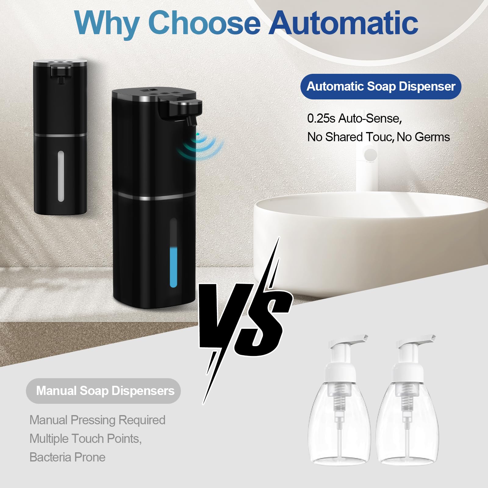Multi-soap compatibility: hand soap, dish soap, shampoo, laundry soap