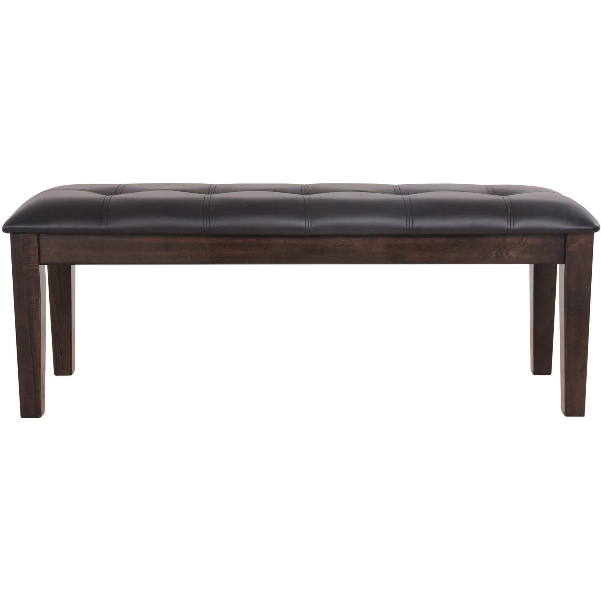 Signature Design by Ashley Haddigan dining bench cushioned seat for comfortable family meals.