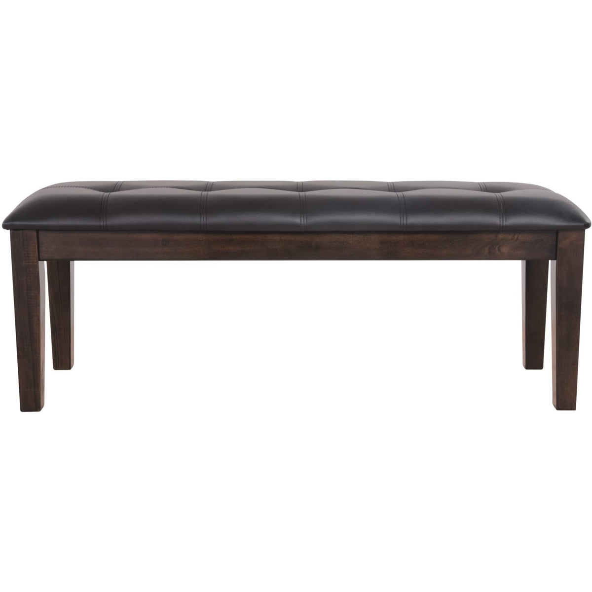 Signature Design by Ashley Haddigan dining bench cushioned seat for comfortable family meals.