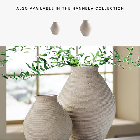 Polyresin construction Hannela vase for durable, lightweight display
