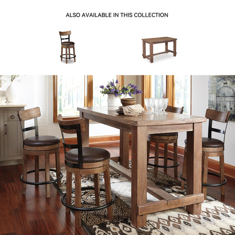 Signature Design by Ashley Pinnadel faux leather seat cleans easily after meals