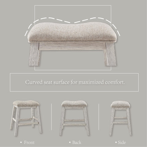 Signature Design by Ashley Skempton counter stool front view upholstered for casual dining