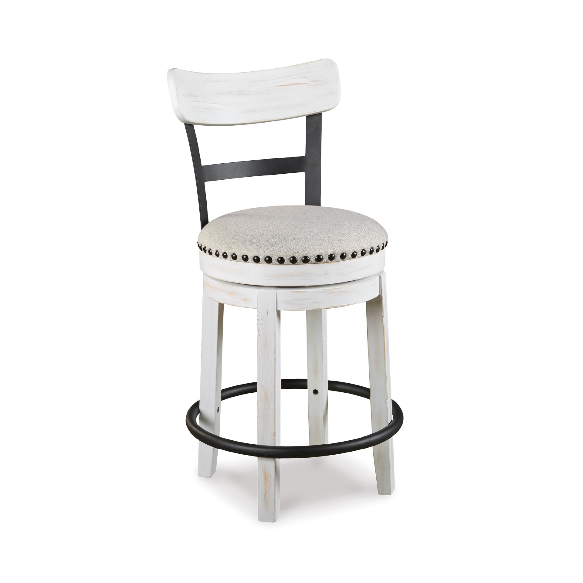 Valebeck barstool front view, perfect for kitchen island seating