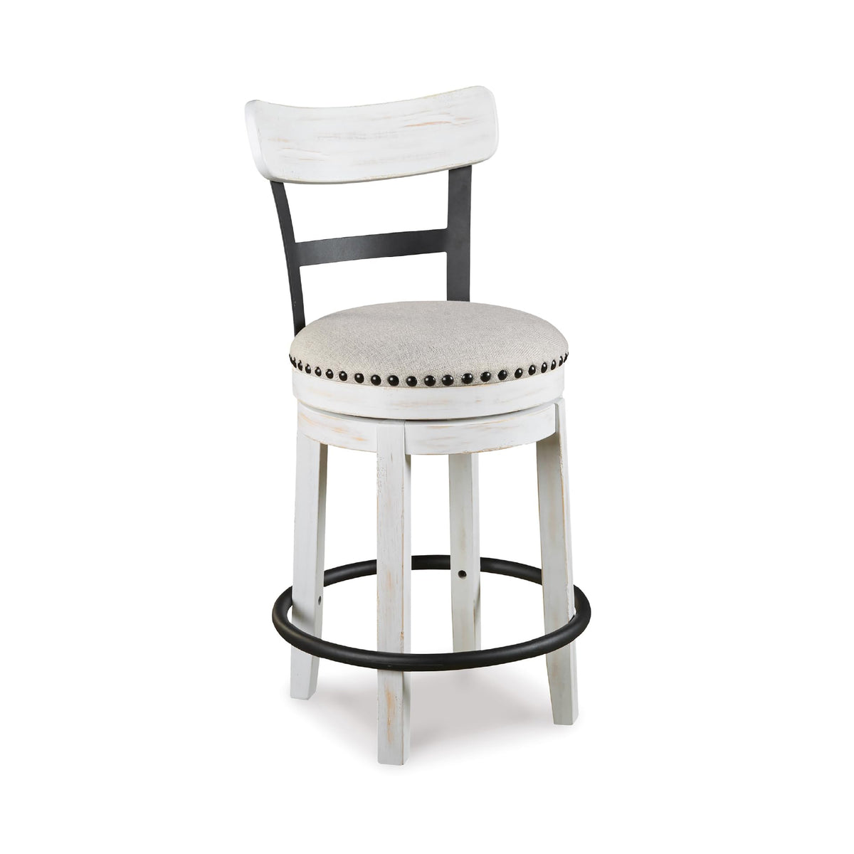 Valebeck barstool front view, perfect for kitchen island seating