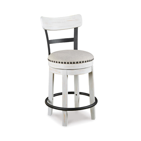 Valebeck barstool front view, perfect for kitchen island seating