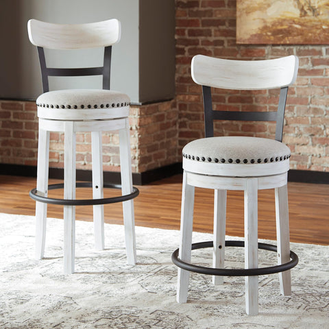 Valebeck barstool wood and metal frame detail, durable construction for busy kitchens