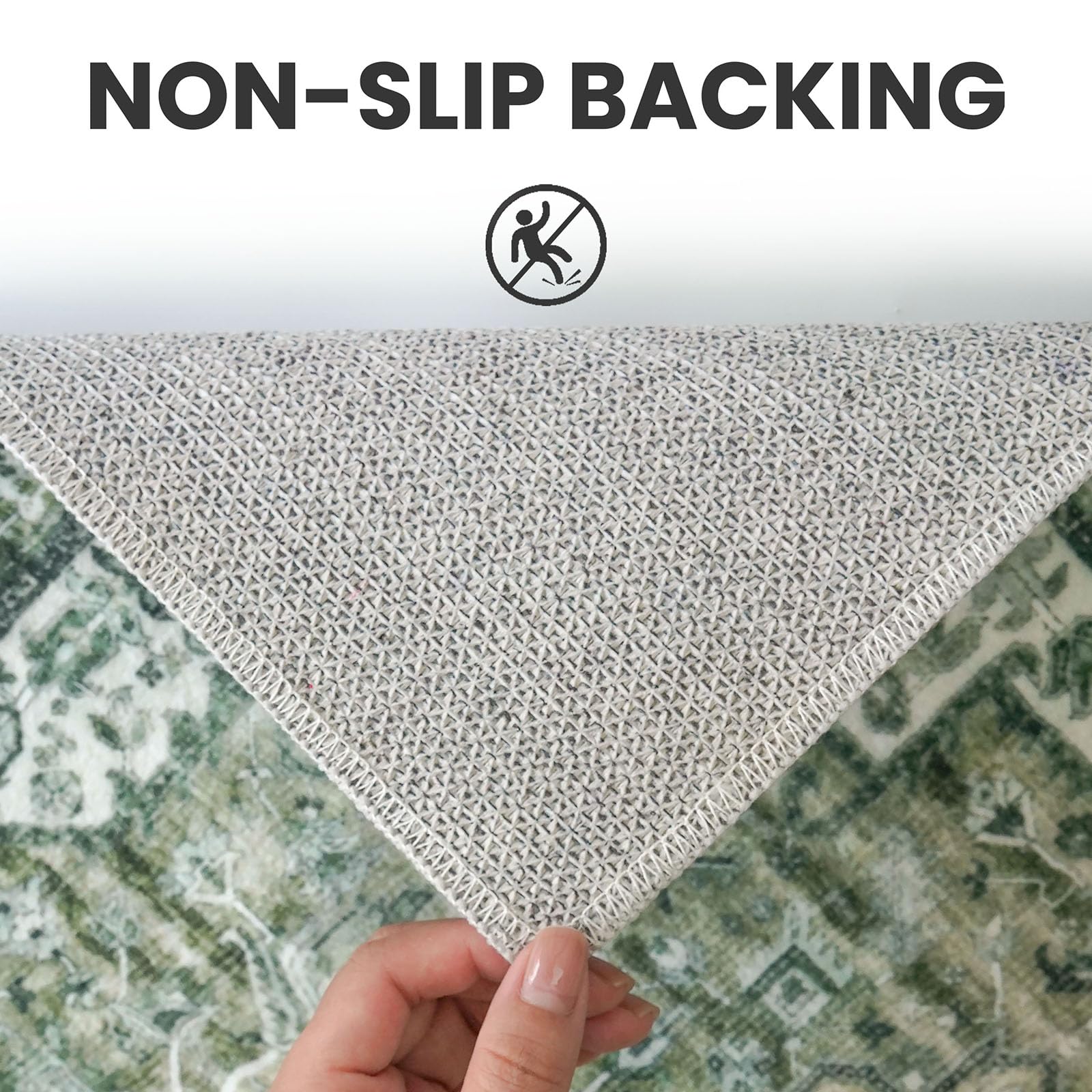 SIILOOM 2x3 rug medallion design adds subtle elegance to dining spaces