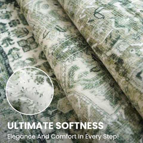 SIILOOM 2x3 rug lightweight top layer cleans easily during daily use