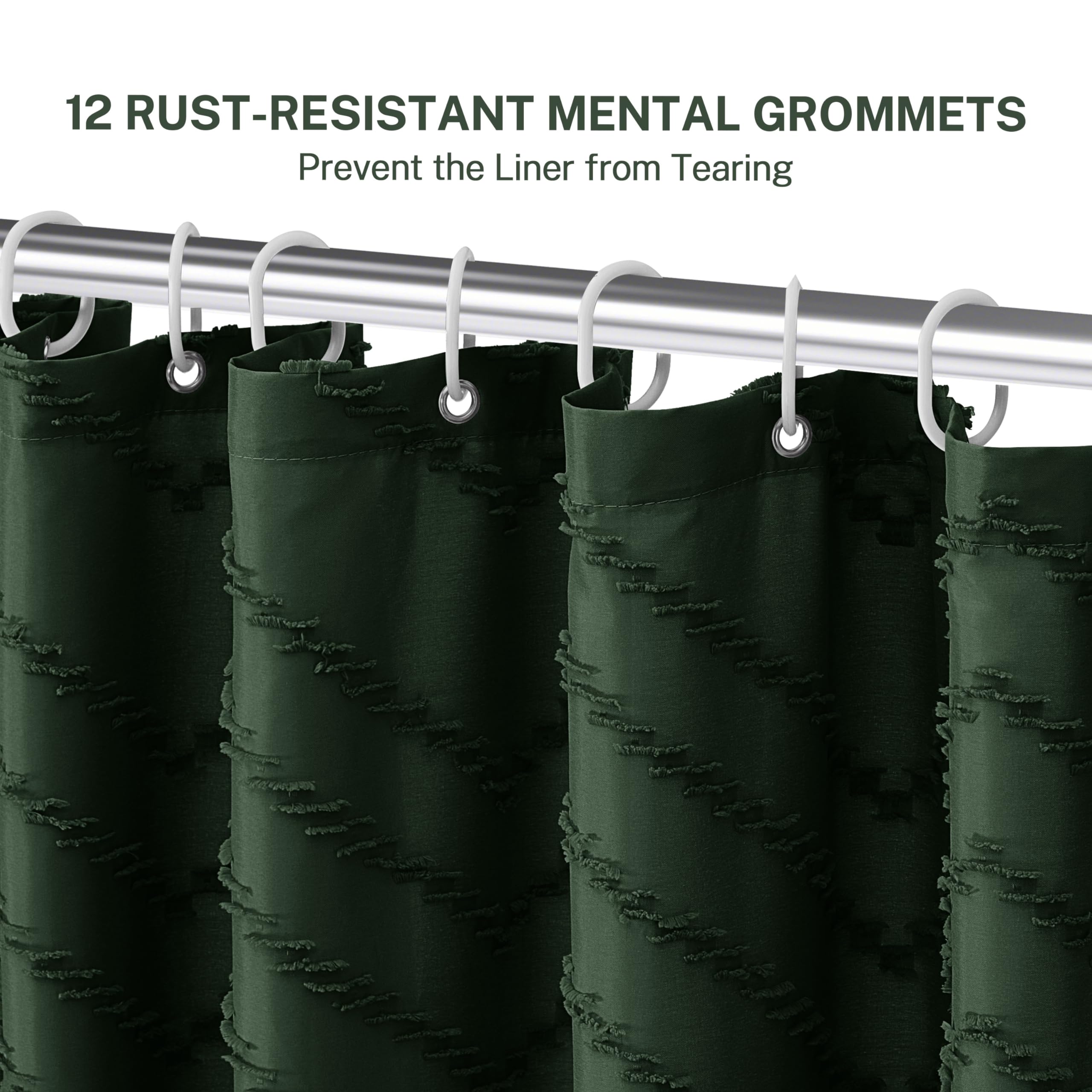 Siiluminisoy ready-to-install curtain includes 12 C-type hooks for quick setup.