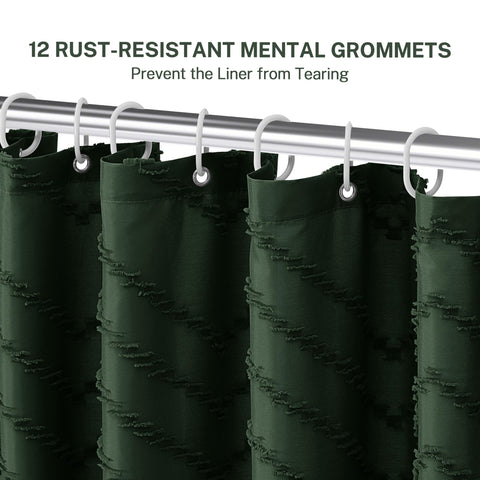 Siiluminisoy ready-to-install curtain includes 12 C-type hooks for quick setup.