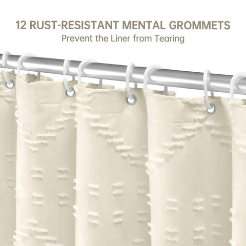 Siiluminisoy Machine wash care keeps the cream fabric looking fresh.
