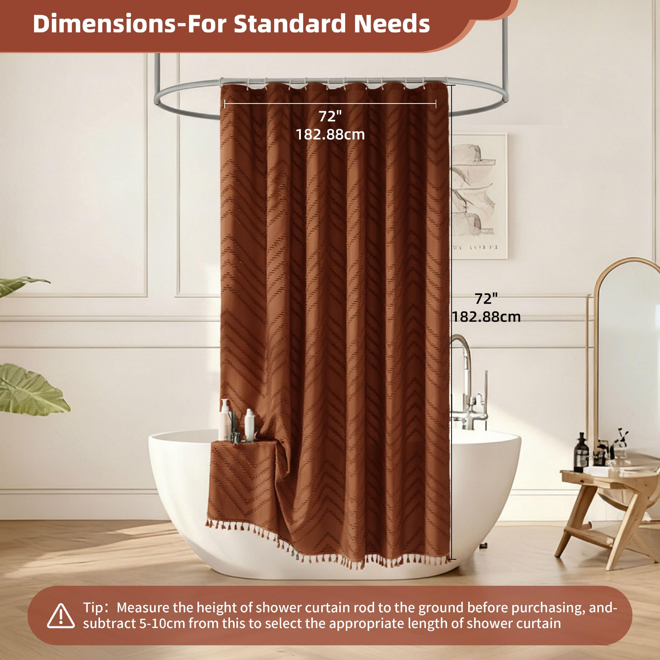 Siiluminisoy burnt orange tone enhances warm bathroom ambiance and decor