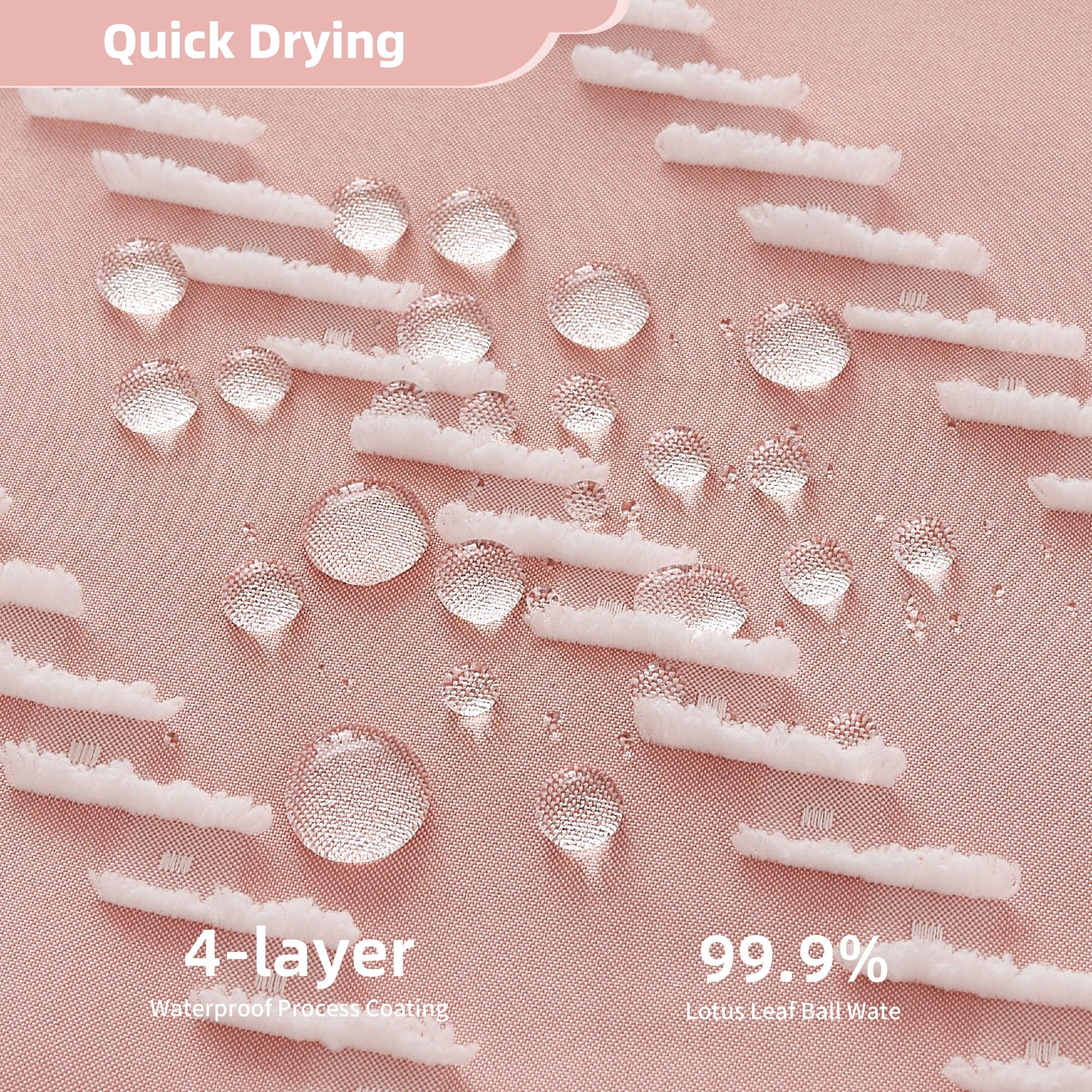 Siiluminisoy tassel shower curtain offers chic detail and decor upgrade.
