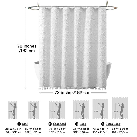 Siiluminisoy water-resistant polyester curtain keeps floors dry.