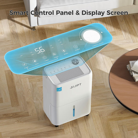 Wheeled design with easy-grip handle for moving between spaces.