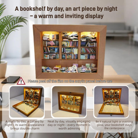 Silanit Anxiety Bookshelf six decorative lights provide a gentle glow