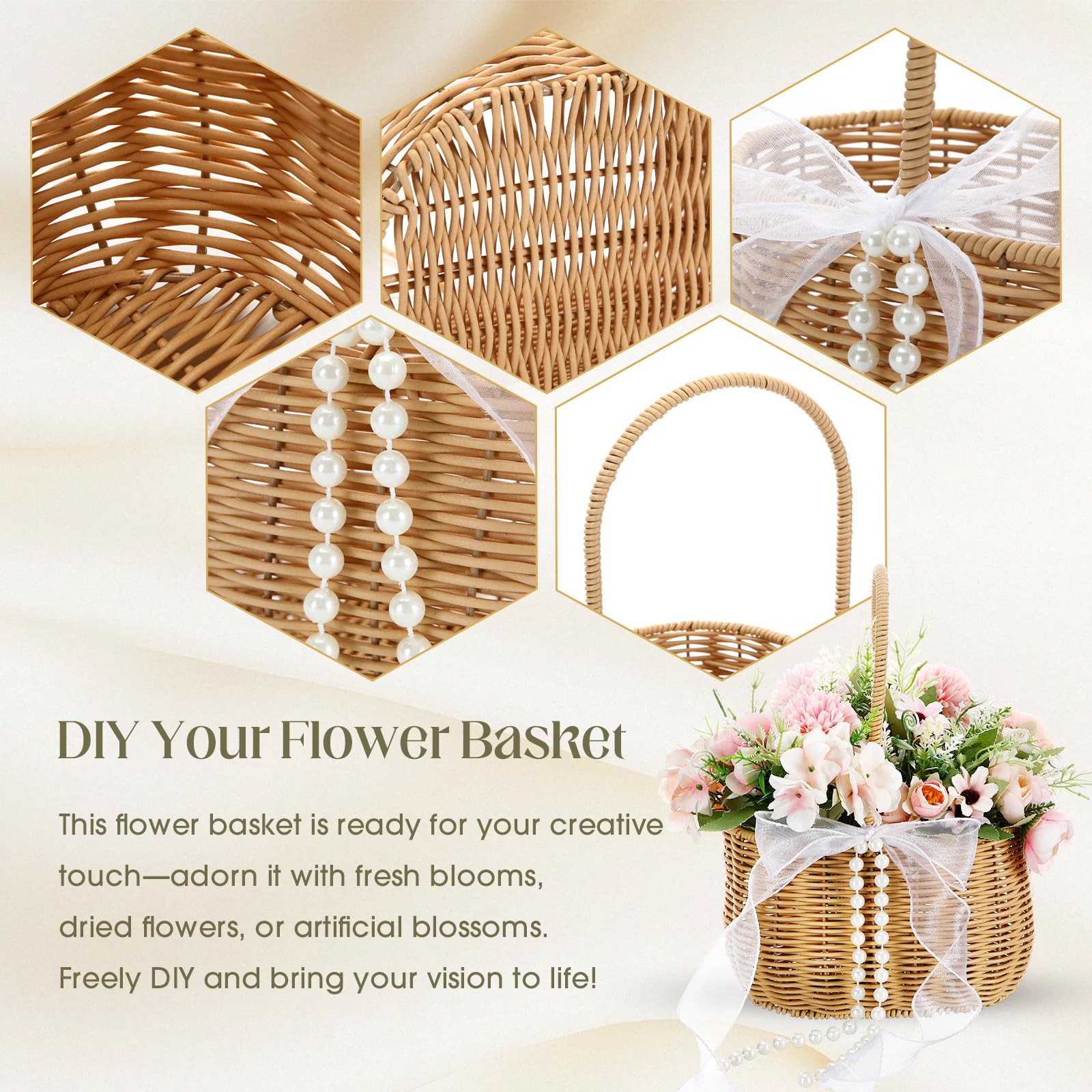 SiliFine handwoven willow basket emphasizing durable rustic construction.