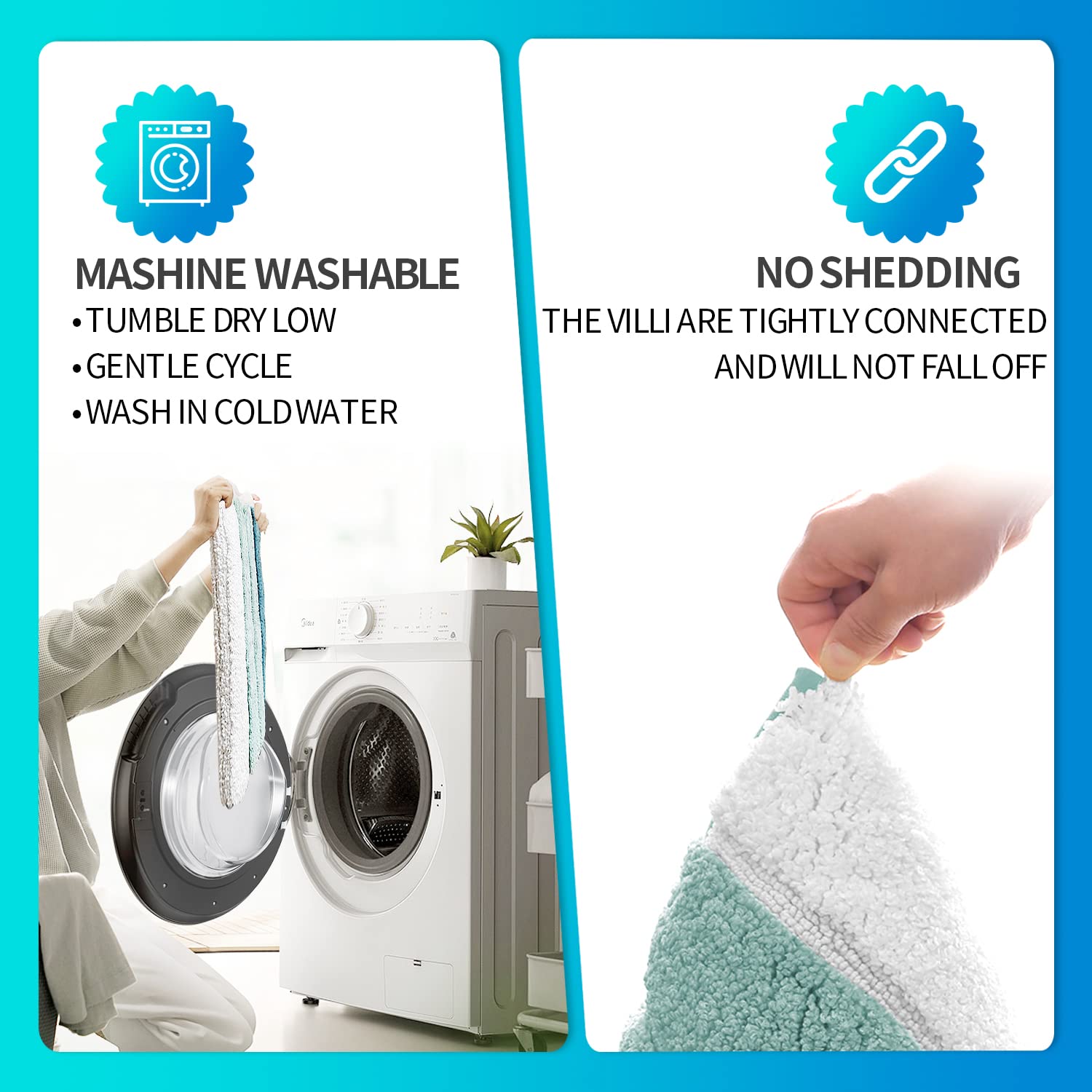 SiliPacks quick-dry design helps towels and mats recover fast.