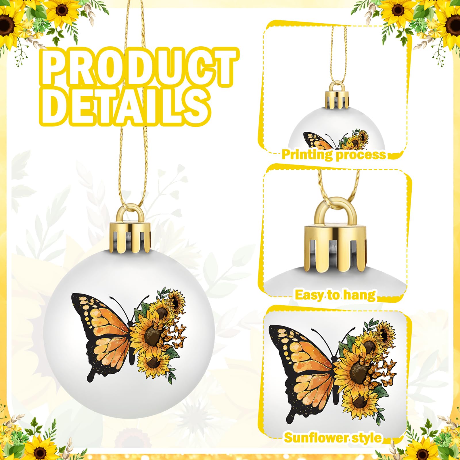 Silipull hanging ornament with string for easy tree, window, or knob display.