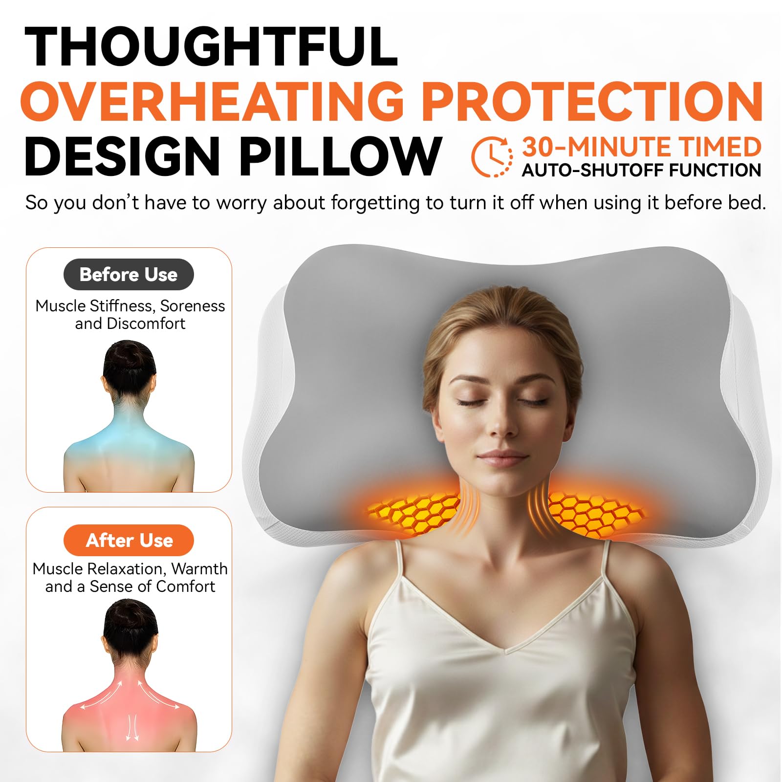 Silkena pillow temperature controls illustrate customizable warmth levels.