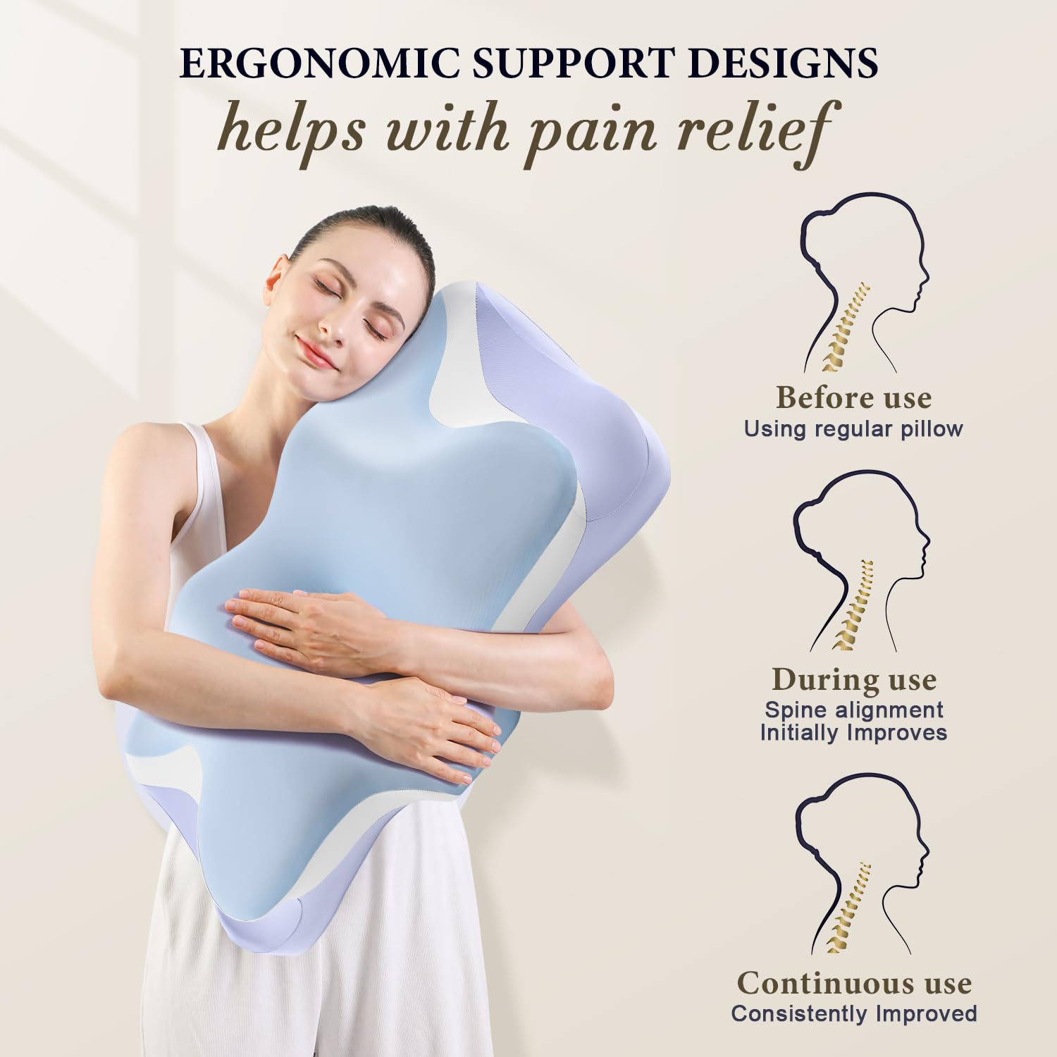 Silkena memory foam core demonstrates slow-rebound cushioning for stability.