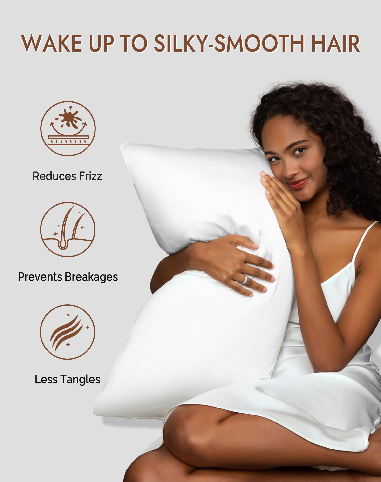 SilkSilky 6A long fiber silk ensures durable, luxuriously smooth surface.